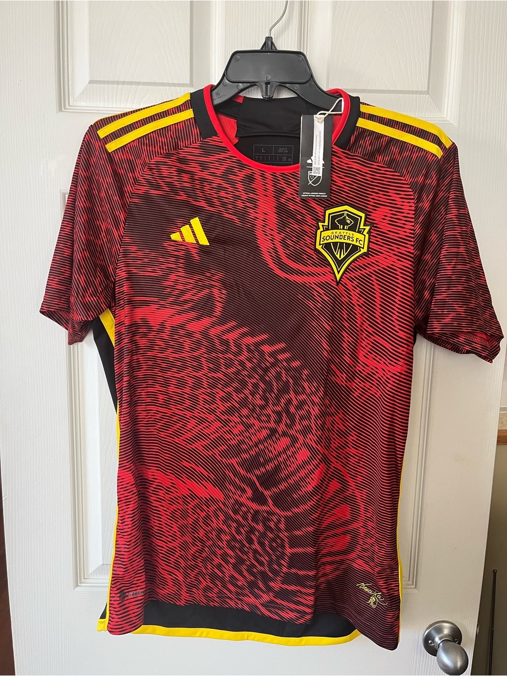 Adidas Men’s Red & Black Bruce Lee Seattle Sounders FC Training Jersey